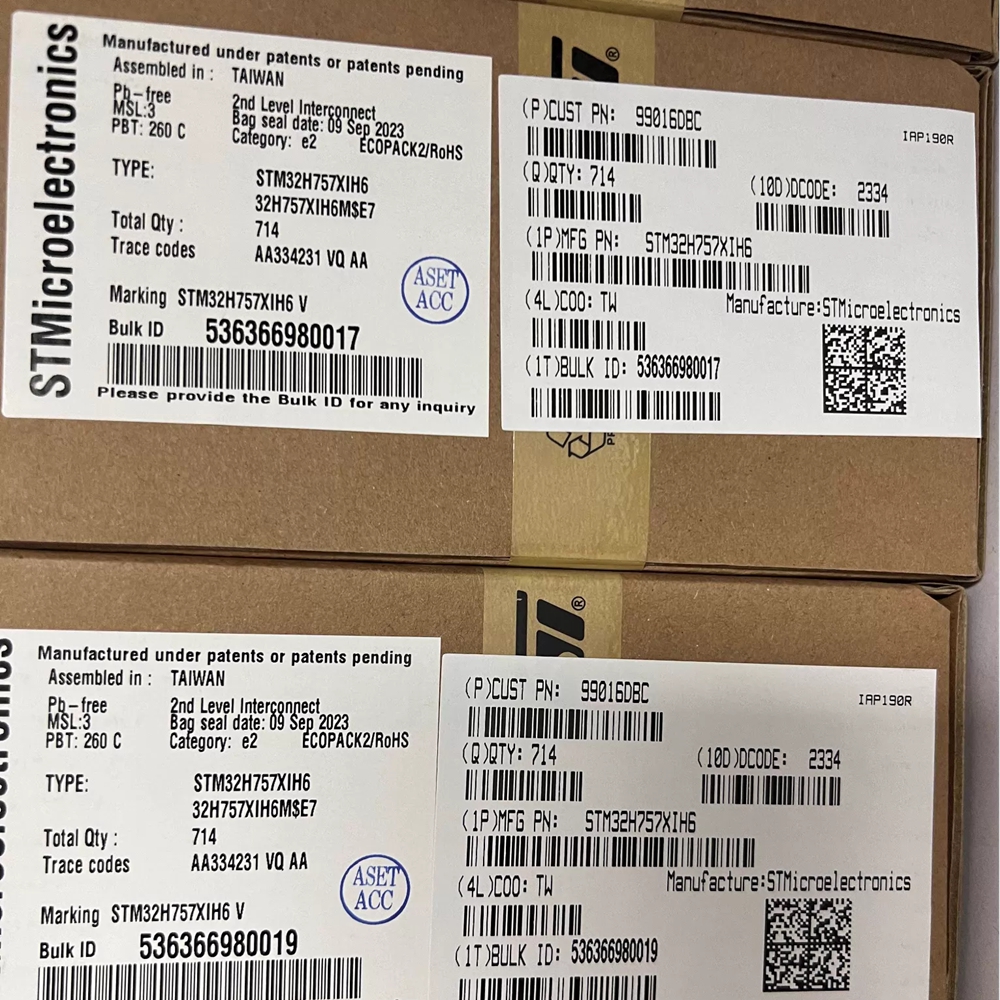 STM32H757XIH6 – Microcontrolador de doble núcleo Cortex-M7 + Cortex-M4