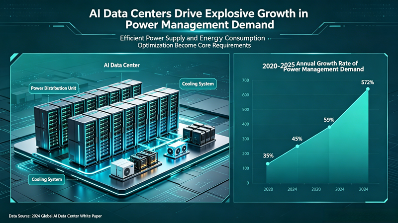 Los centros de datos de ia están impulsando una explosión de demanda de gestión de energía